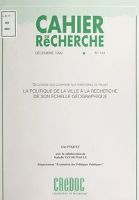 La politique de la ville à la recherche de son échelle géographique