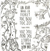 La forêt de Toc Bou Toc Zoï à colorier