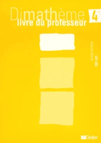 Dimatheme 4eme. Livre Du Professeur, Programme 98
