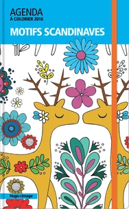 Motifs scandinaves, agenda à colorier 2016