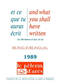 Et ce que tu auras écris