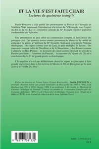 Et la vie s'est faite chair