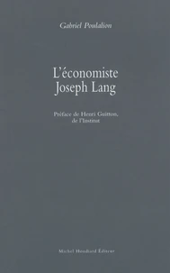 L'économiste Joseph Lang