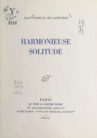 Harmonieuse solitude