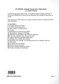 Le cheval : énergie douce pour l'agriculture