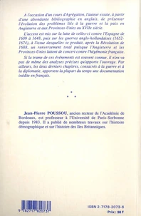 Les Iles britanniques, les Provinces unies, la guerre et la paix au XVIIe siècle