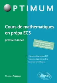 Cours de mathématiques en prépa ECS 1re année