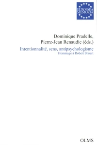 Intentionnalité, sens, antipsychologisme