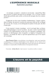 L'Experience Musicale : Exploration Psychique