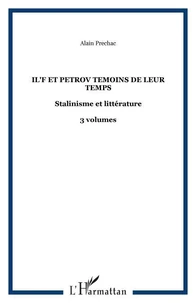 Il'f et petrov temoins de leur temps