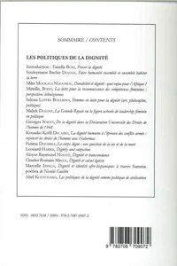Les politiques de la dignité