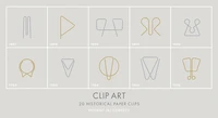 Clip Art : 20 Historical Paper Clips