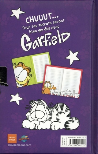 Carnet secret Garfield. Avce un cadena, 2 cles