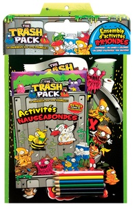  Presses Aventure - The Trash Pack - Ensemble d'activités immondes, avec un cahier à colorier, un livret d'activités et six crayons.