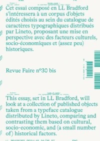 Donner corps : le specimen typographique chez Lineto