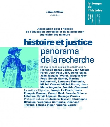 Presses universitaires de Rennes - Revue d'histoire de l'enfance  : Hors-série | 2001 - Histoire et justice, panorama de la recherche - RHEI.