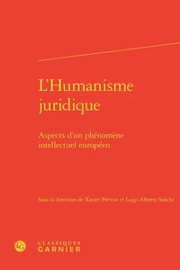 L'Humanisme juridique
