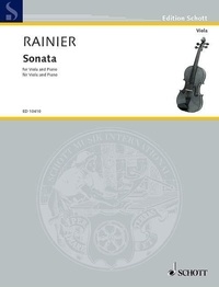 Priaulx Rainier - Edition Schott  : Sonata - for viola and piano. viola and piano..