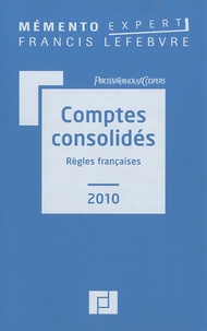  PriceWaterhouseCoopers et Claude Lopater - Comptes consolidés - Règles françaises.