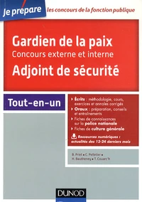 Gardien de la paix, adjoint de sécurité