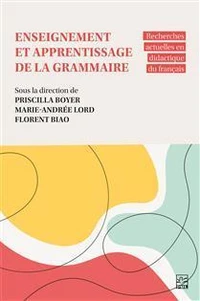 Enseignement et apprentissage de la grammaire