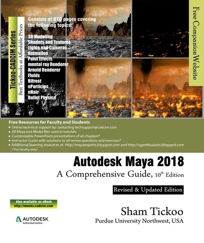  Prof Sham Tickoo - Autodesk Maya 2018: A Comprehensive Guide, 10th Edition.