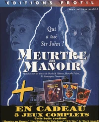 Meurtre au manoir. Avec en cadeau 3 jeux complets, Les maîtres du Mah-Jong, Dark Angel, K'S Tête, CD-ROM