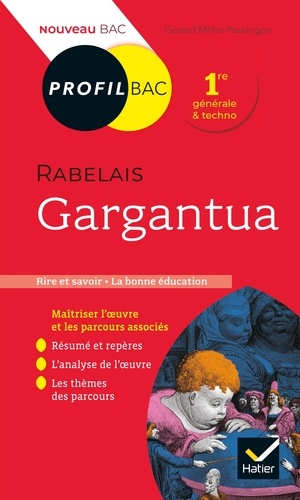 Profil - Rabelais, Gargantua (oeuvre au programme Bac 2025). toutes les clés d'analyse pour le bac