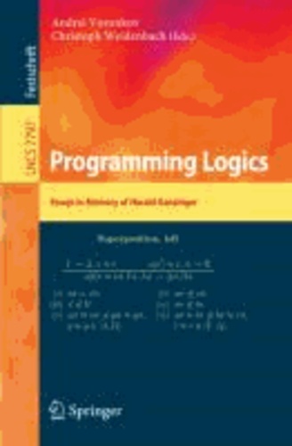 Programming Logics - Essays in Memory of Harald Ganzinger.