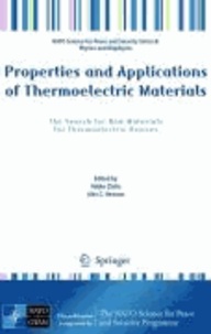 Veljko Zlatic - Properties and Applications of Thermoelectric Materials - The Search for New Materials for Thermoelectric Devices.