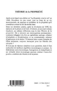 Théorie de la propriété