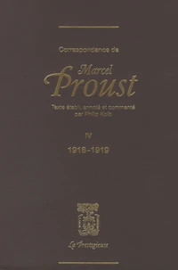 Correspondance de Marcel Proust