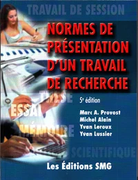 Normes de présentation d'un travail de recherche
