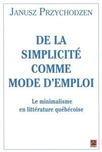 De la simplicite comme mode d'emploi