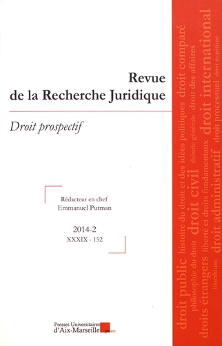 Revue de la Recherche Juridique N° 152/2014-2