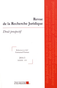 Emmanuel Putman - Revue de la Recherche Juridique N° 153/2014-3 : .
