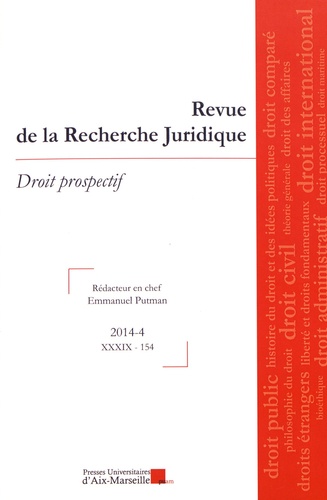Revue de la Recherche Juridique N° 154/2014-4