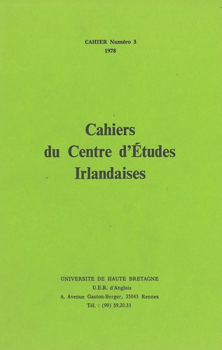  PU Rennes - Cahiers irlandais 3.