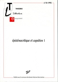  PU Vincennes - Epistémocritique et cognition - Tome 1.