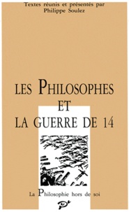 PU Vincennes - Les philosophes et la guerre de 14.