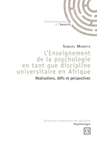 L'enseignement de la psychologie en tant que discipline universitaire en Afrique