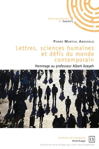 Lettres, sciences humaines et défis du monde contemporain