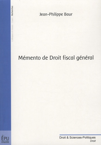 Mémento de Droit fiscal général