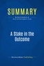 Publishing Businessnews - Summary: A Stake in the Outcome - Review and Analysis of Stack and Burlingham's Book.