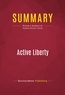 Publishing Businessnews - Summary: Active Liberty - Review and Analysis of Stephen Breyer's Book.