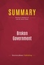 Publishing Businessnews - Summary: Broken Government - Review and Analysis of John W. Dean's Book.