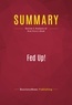 Publishing Businessnews - Summary: Fed Up! - Review and Analysis of Rick Perry's Book.