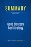 Publishing Businessnews - Summary: Good Strategy Bad Strategy - Review and Analysis of Rumelt's Book.
