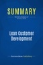Publishing Businessnews - Summary: Lean Customer Development - Review and Analysis of Alvarez's Book.