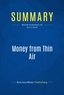 Publishing Businessnews - Summary: Money from Thin Air - Review and Analysis of Corr's Book.